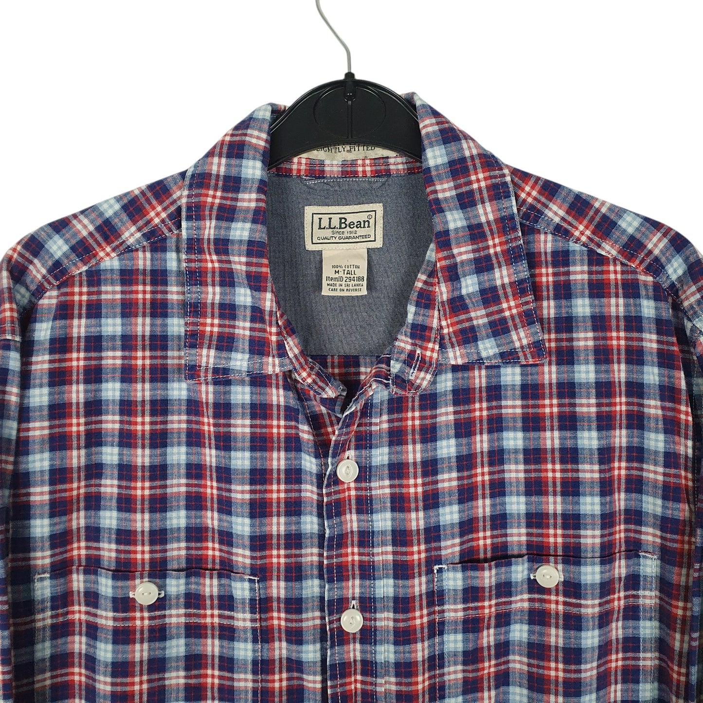 Mens Blue L.L.Bean Tall  Shirt