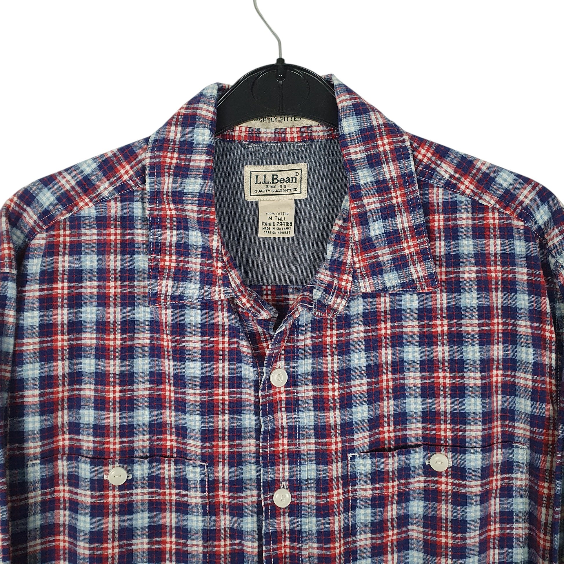 Mens Blue L.L.Bean Tall  Shirt