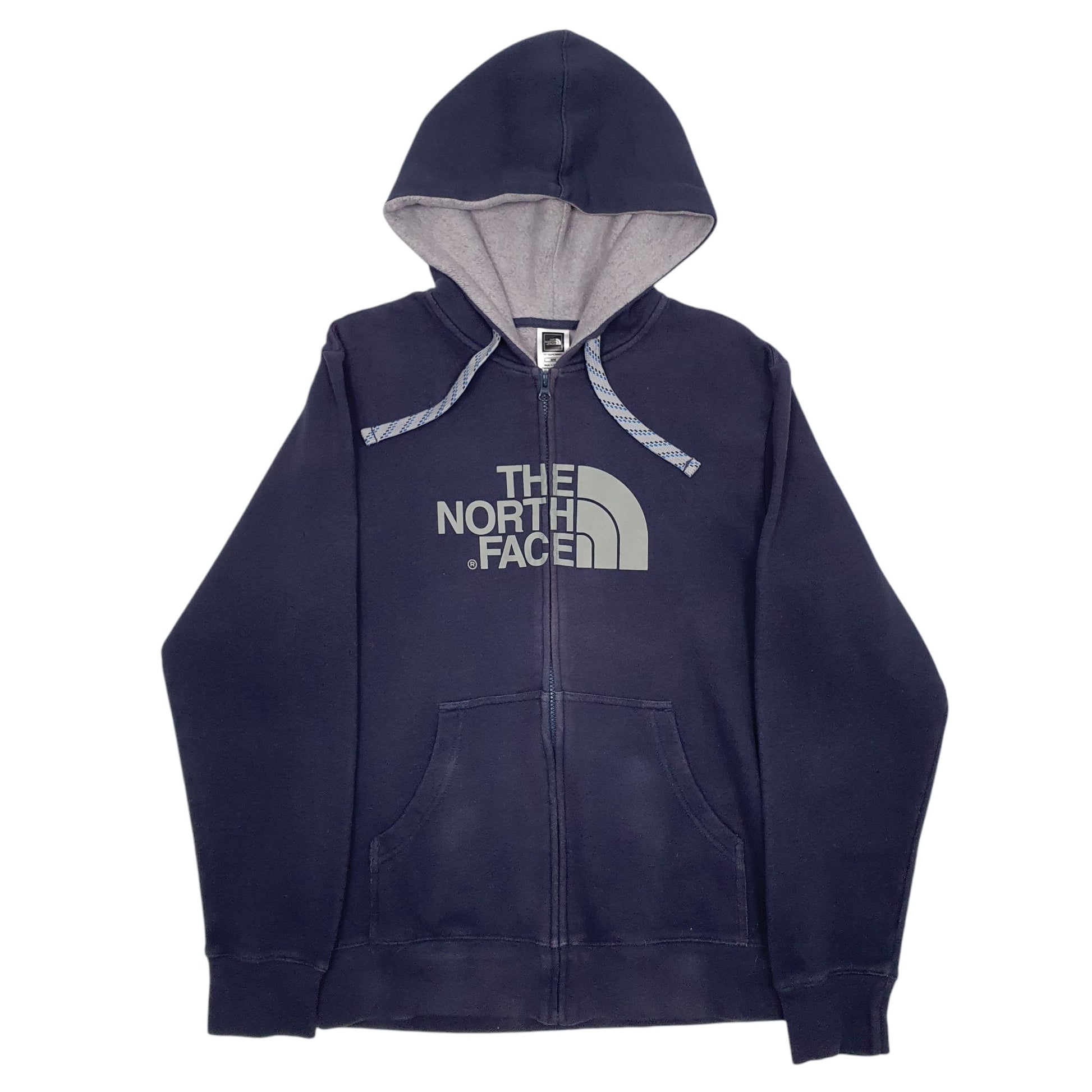 Mens Navy The North Face Spellout Quarter Zip Jumper