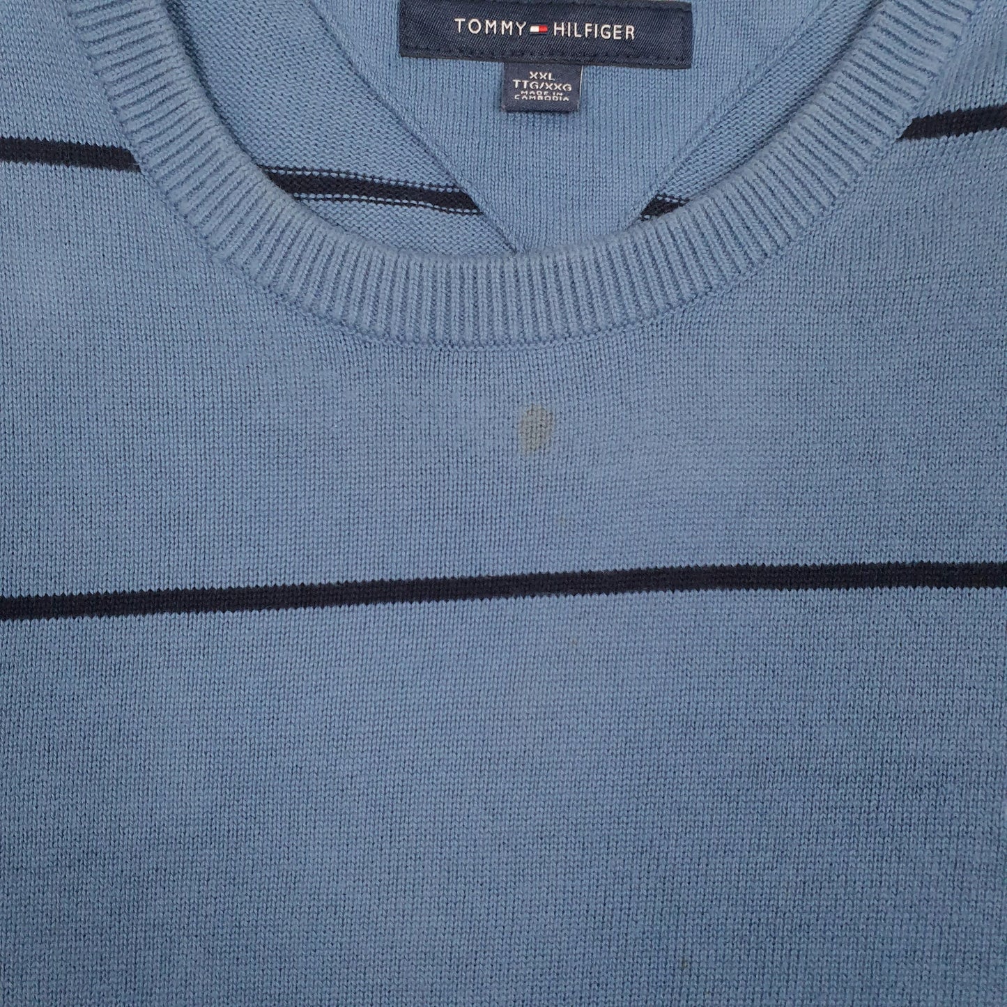 Mens Blue Tommy Hilfiger  Crewneck Jumper