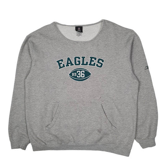 Mens Grey NFL Philadelphia Eagles Crewneck Jumper