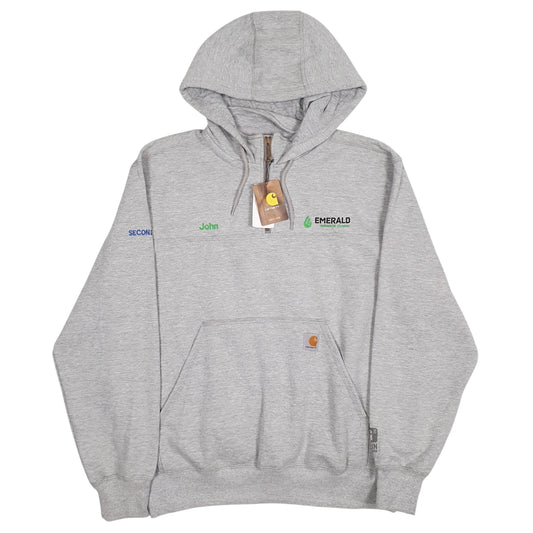 Mens Grey Carhartt Rain Defender Hoodie Jumper