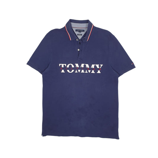 Mens Navy Tommy Hilfiger  Short Sleeve Polo Shirt