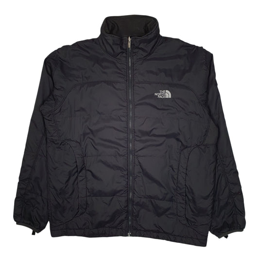 Mens Grey The North Face Padded Hoodie Coat