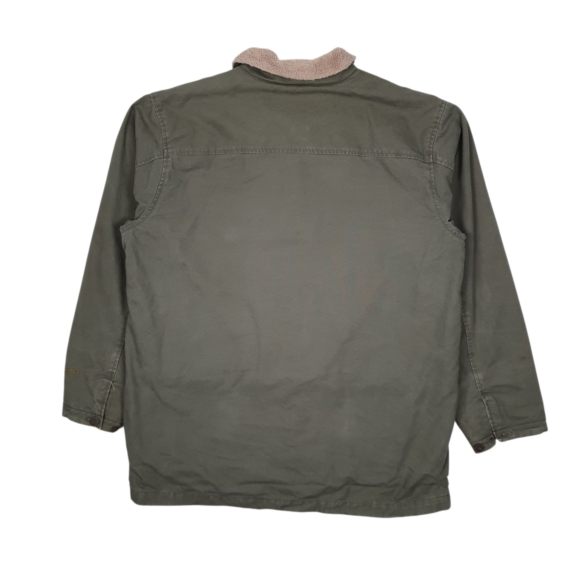 Mens Green Woolrich Sherpa Lined Field Hunting  Coat