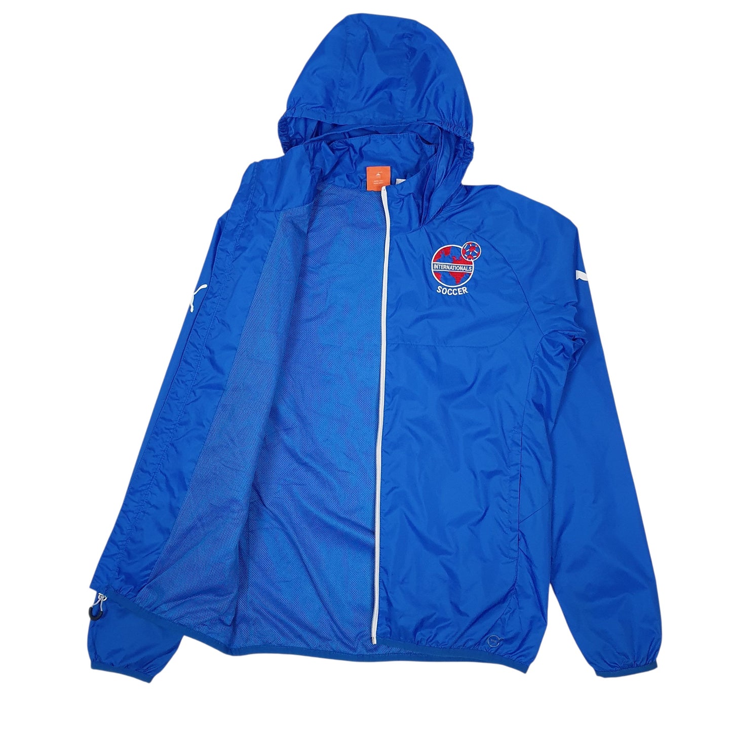 Mens Blue Puma International Soccer  Coat