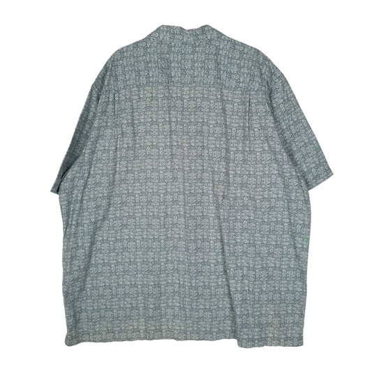 Mens Blue L.L.Bean Paisley  Shirt