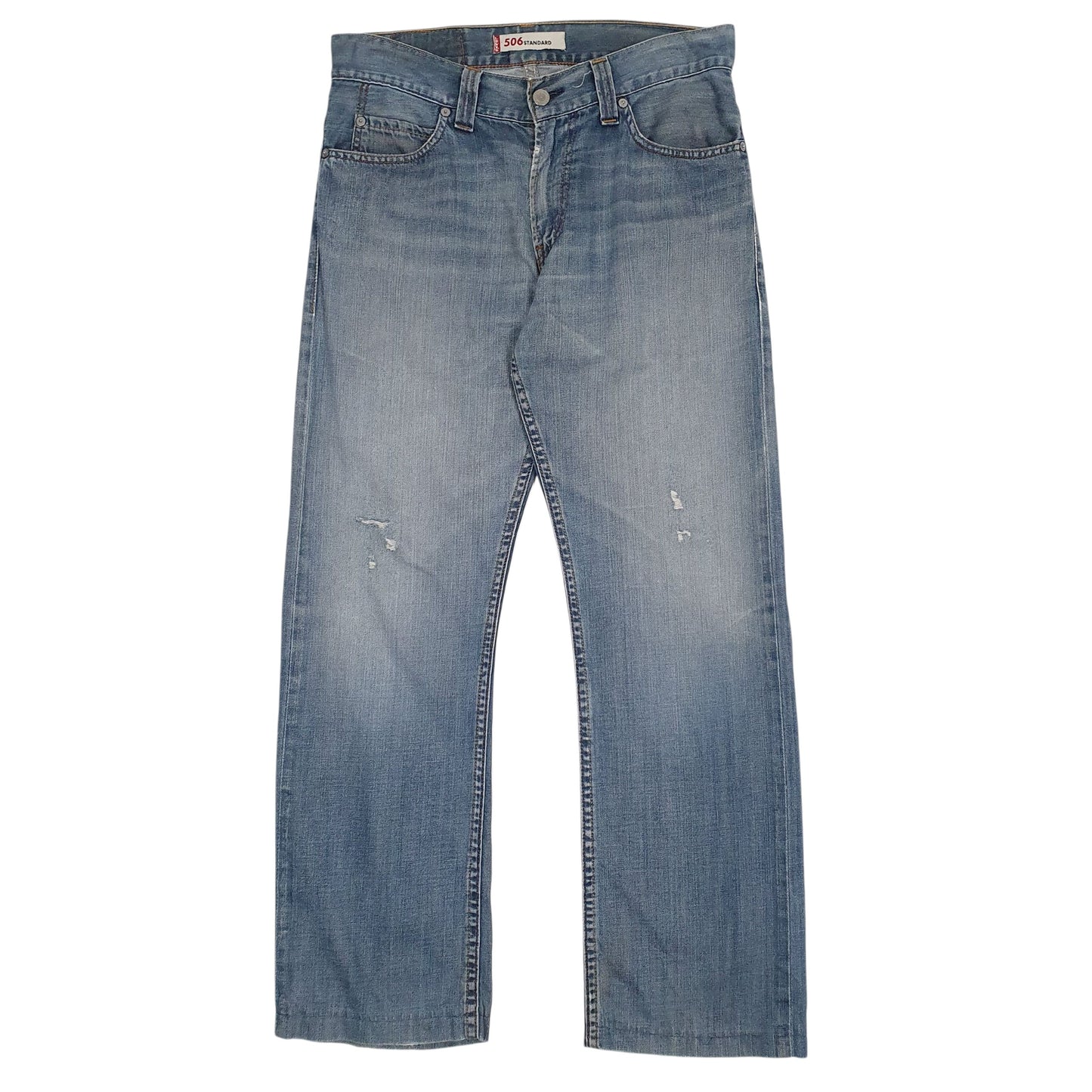 Mens Blue Levis Distressed 506 JeansW31 L30