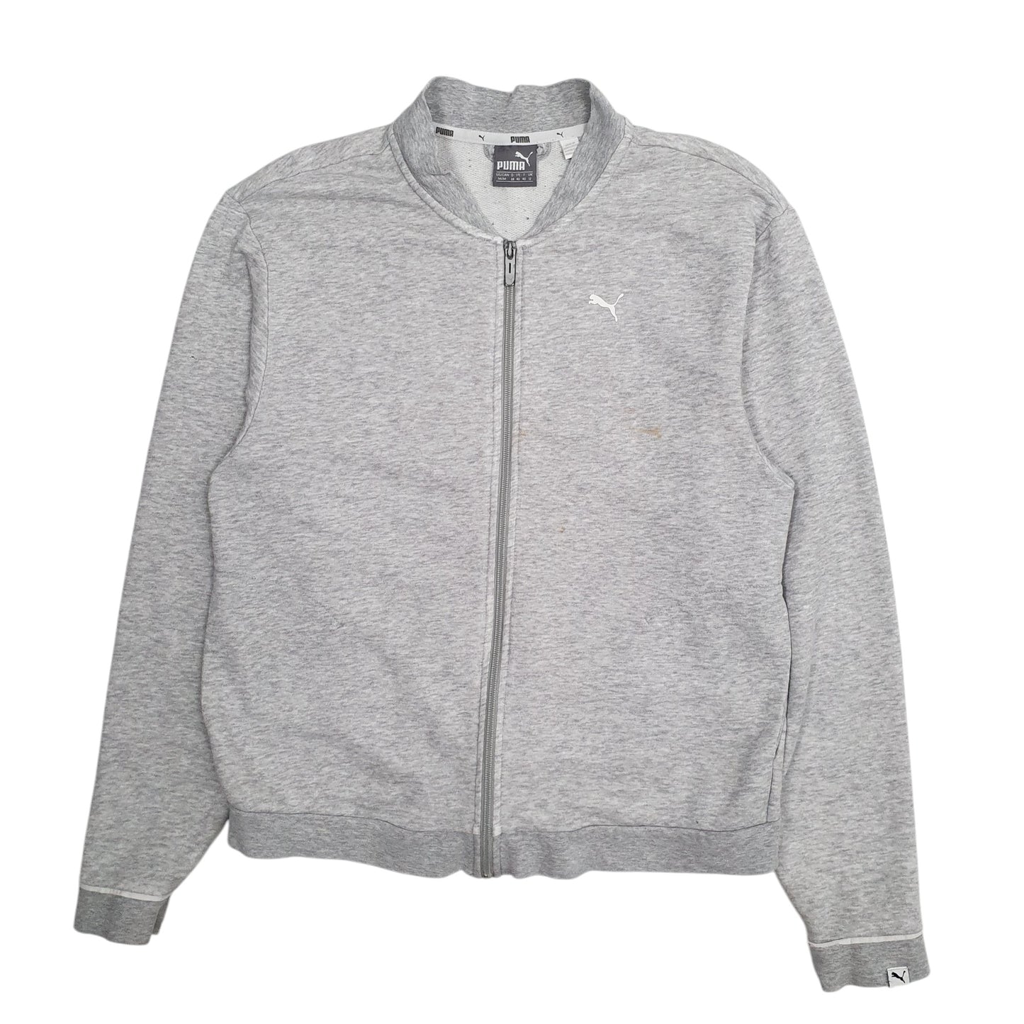 Womens Grey Puma  Full Zip Jumper