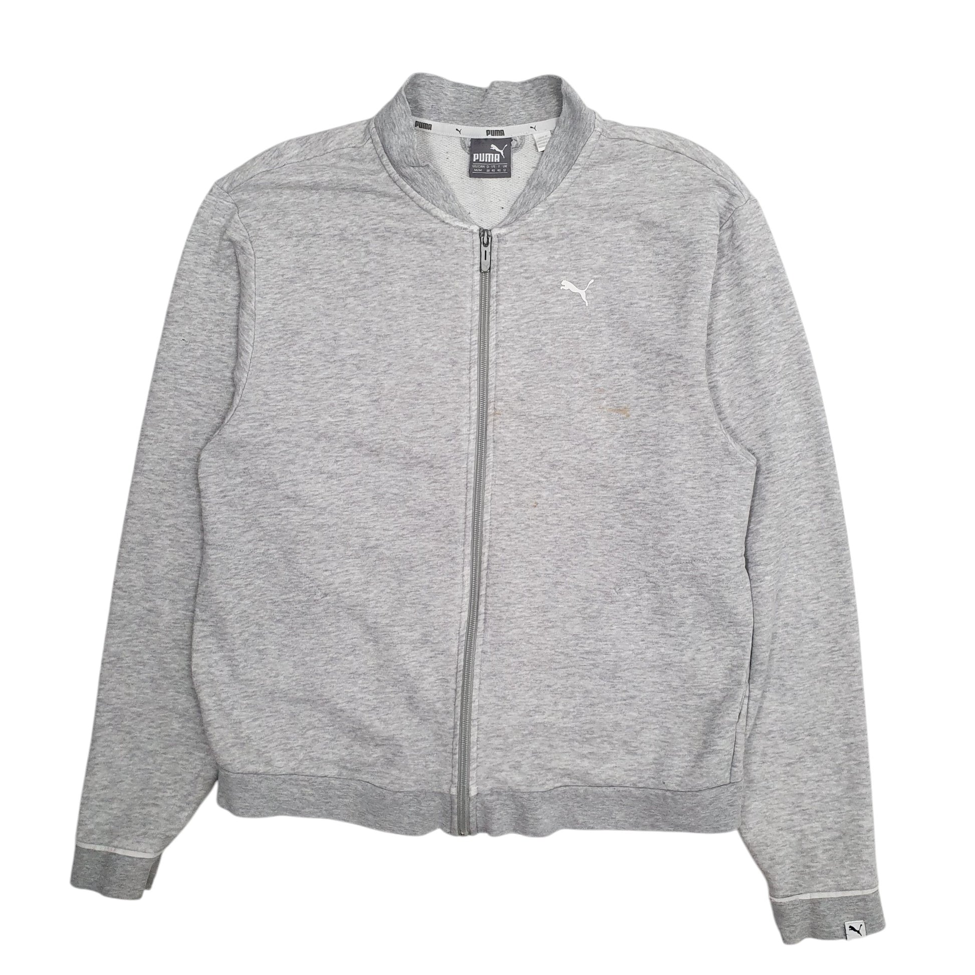Womens Grey Puma  Full Zip Jumper