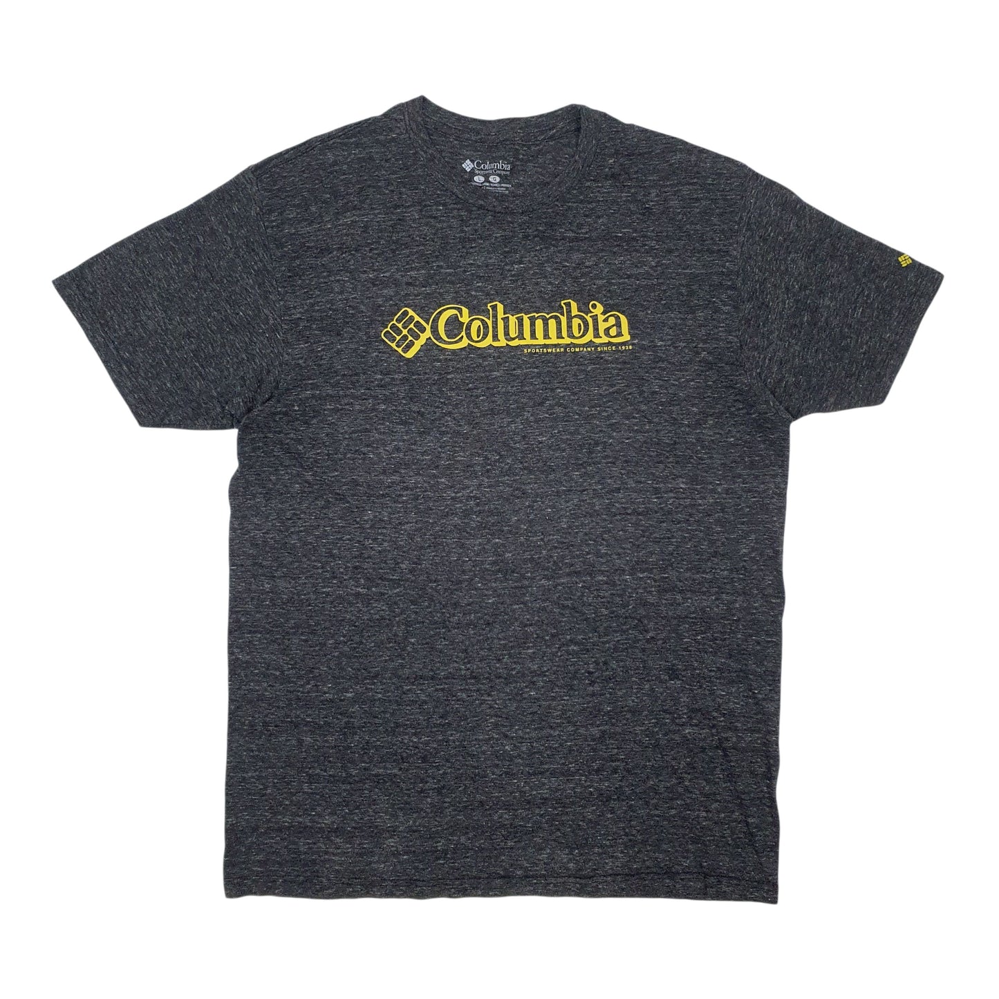 Mens Grey Columbia Sportswear Company Spellout Short Sleeve T Shirt