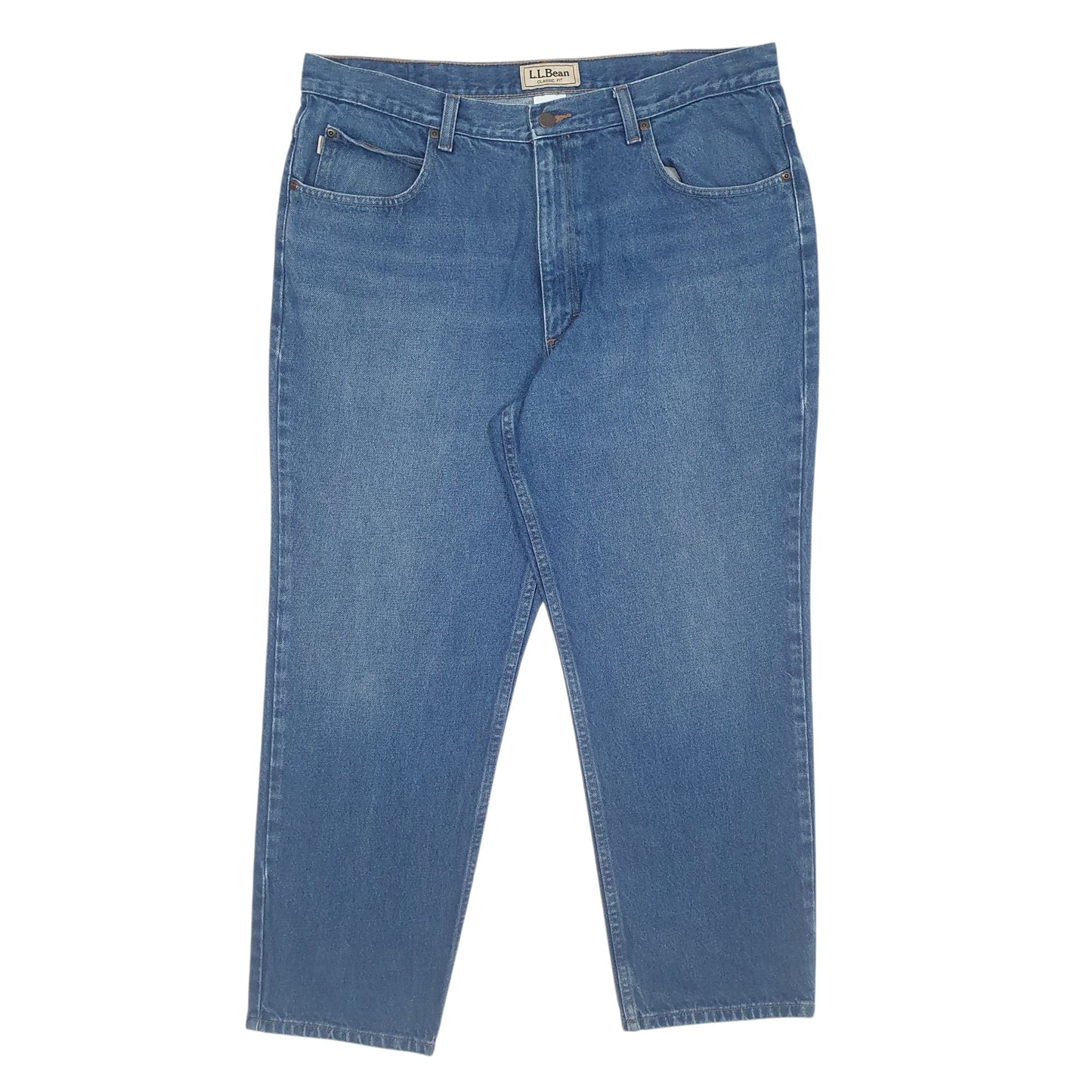 Mens Blue L.L.Bean  Classic Fit JeansW38 L28