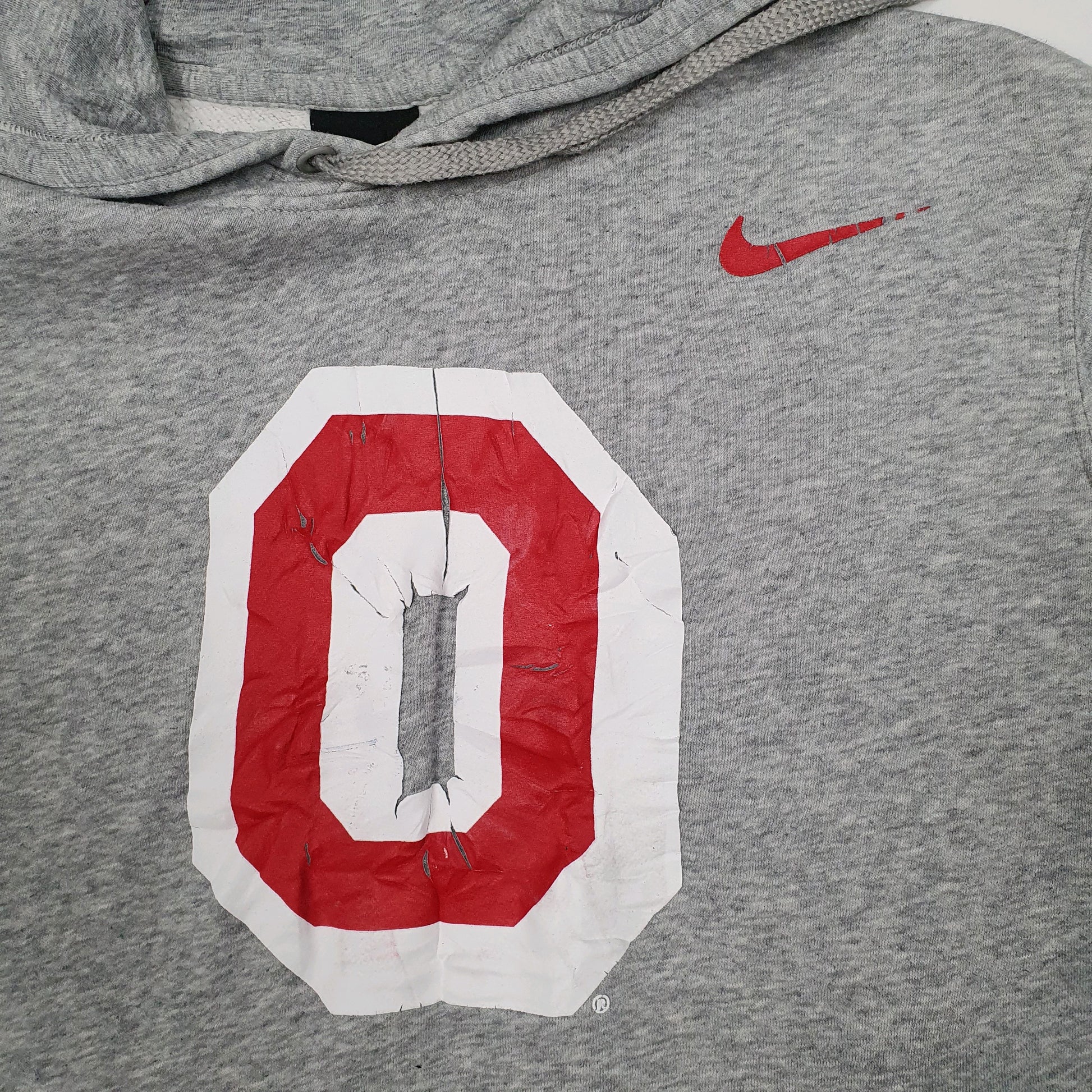 Mens Grey Nike Ohio State Hoodie Jumper