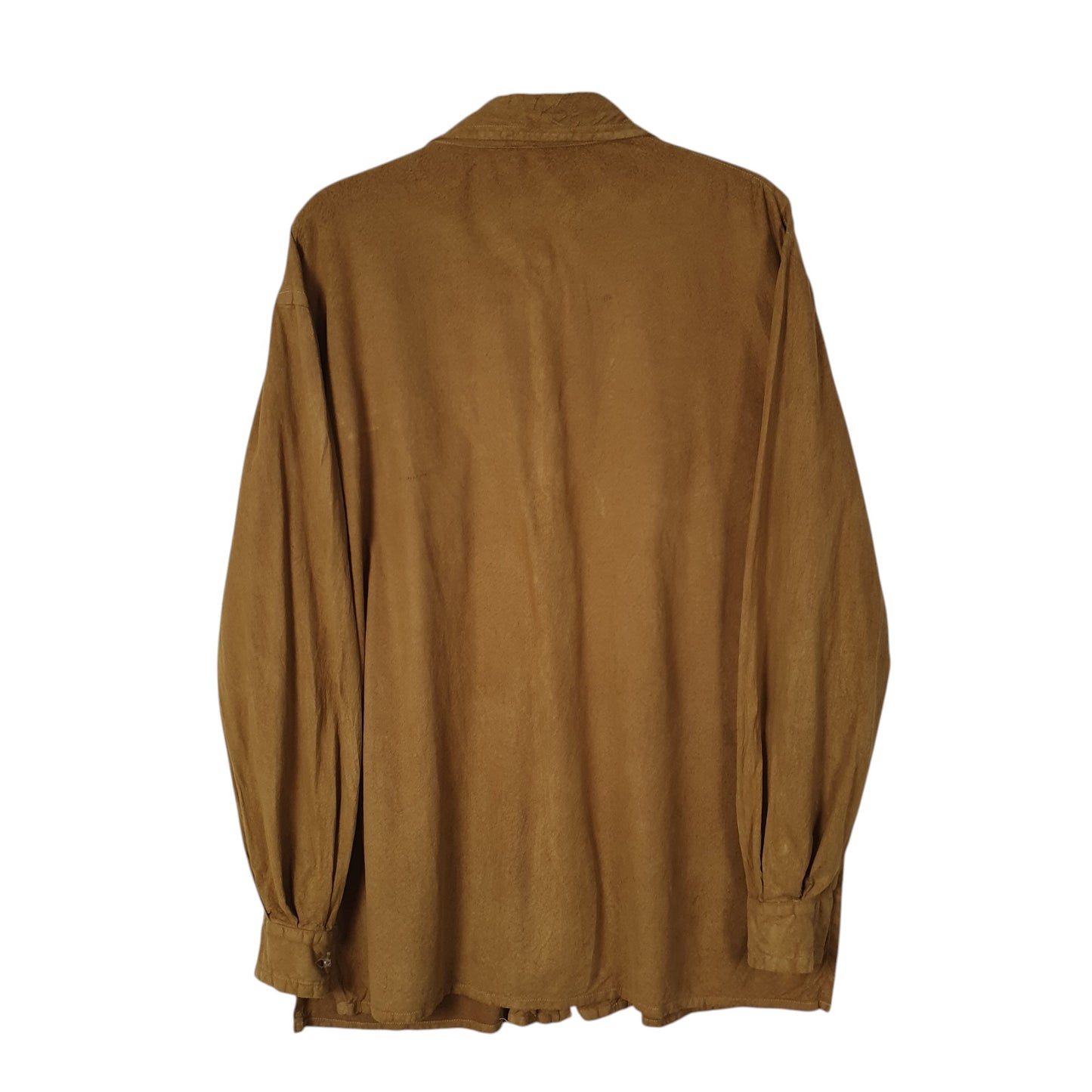 Mens Tan Burberry Vintage 90s Suede  Shirt