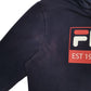 Mens Navy Fila  Hoodie Jumper