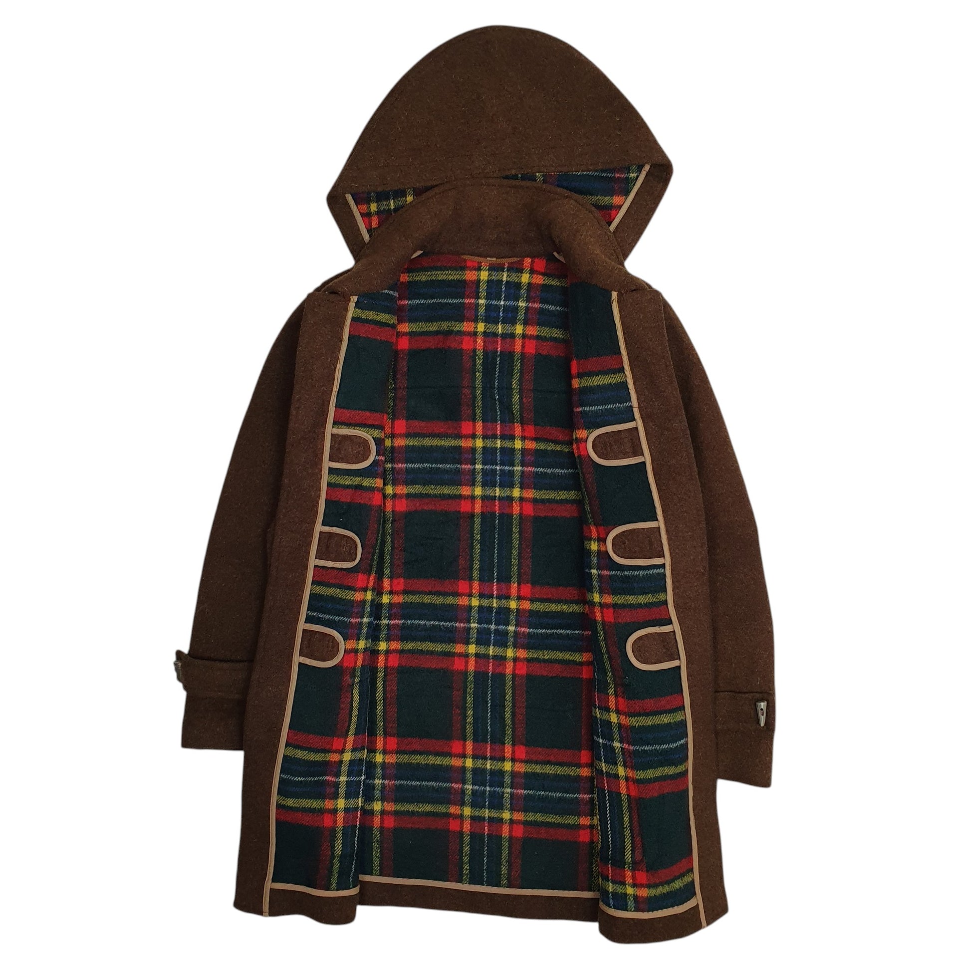 Mens Brown Unbranded Vintage 80s Longline Trench  Coat