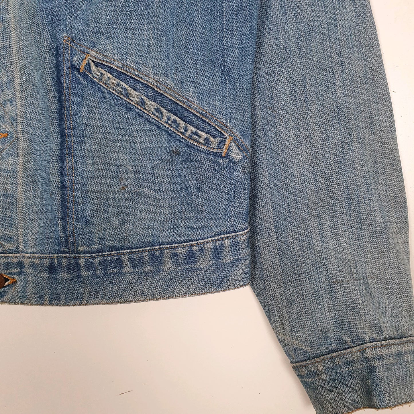 Mens Blue Wrangler Vintage 70s No Fault Made In USA  Coat