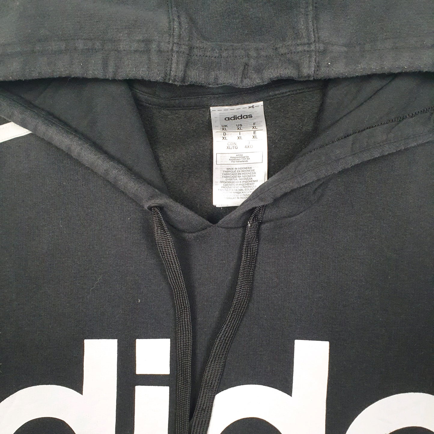 Mens Black Adidas  Hoodie Jumper