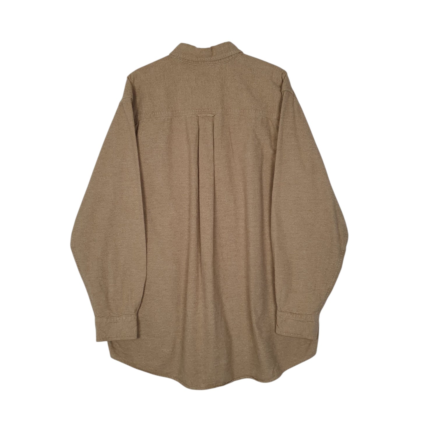 Mens Brown Woolrich Thick Chamois  Shirt