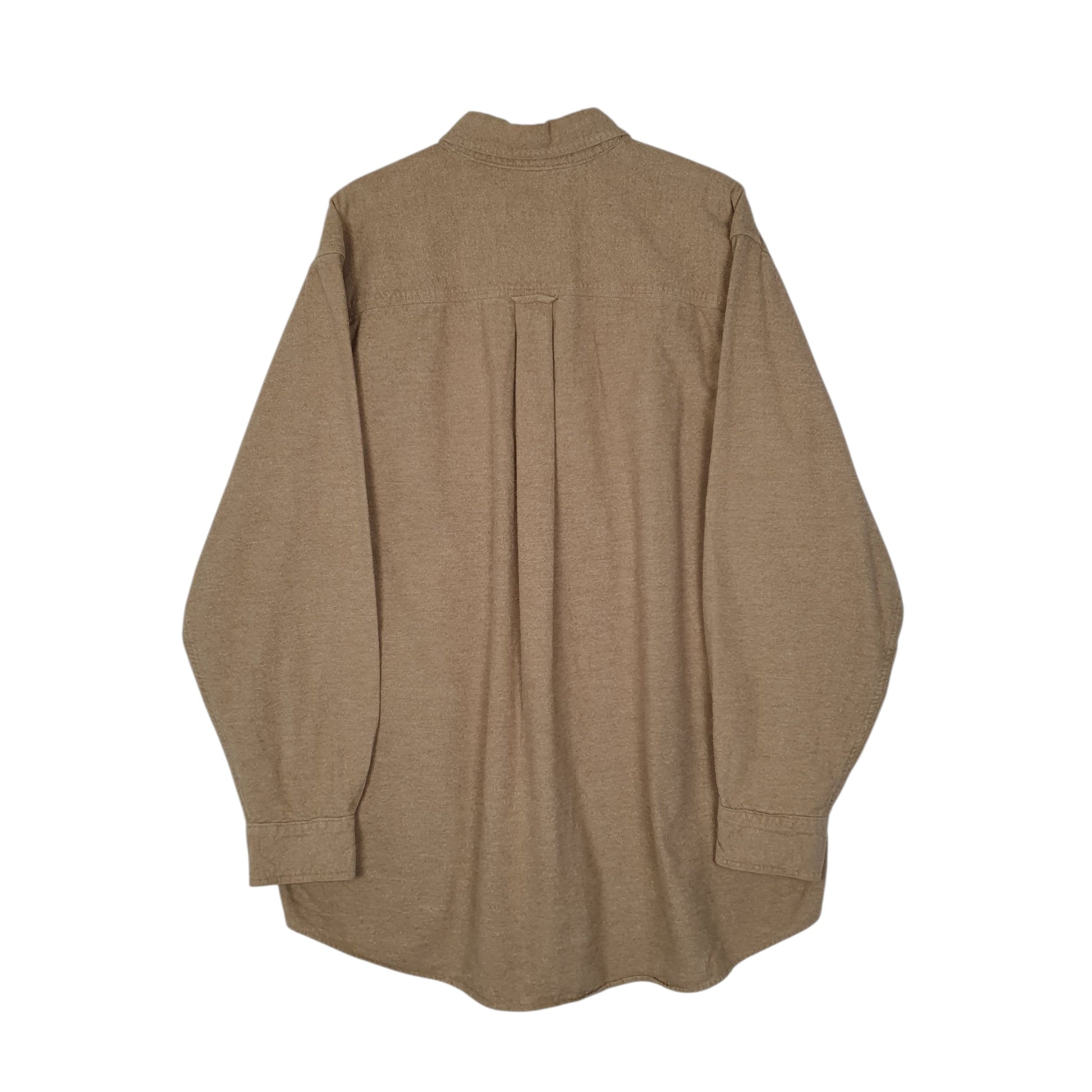 Mens Brown Woolrich Thick Chamois  Shirt