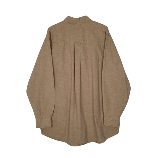 Mens Brown Woolrich Thick Chamois  Shirt