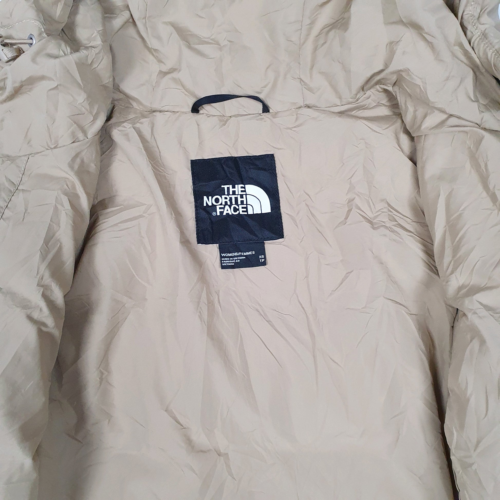 Womens Beige The North Face Longline Parka Trench  Coat