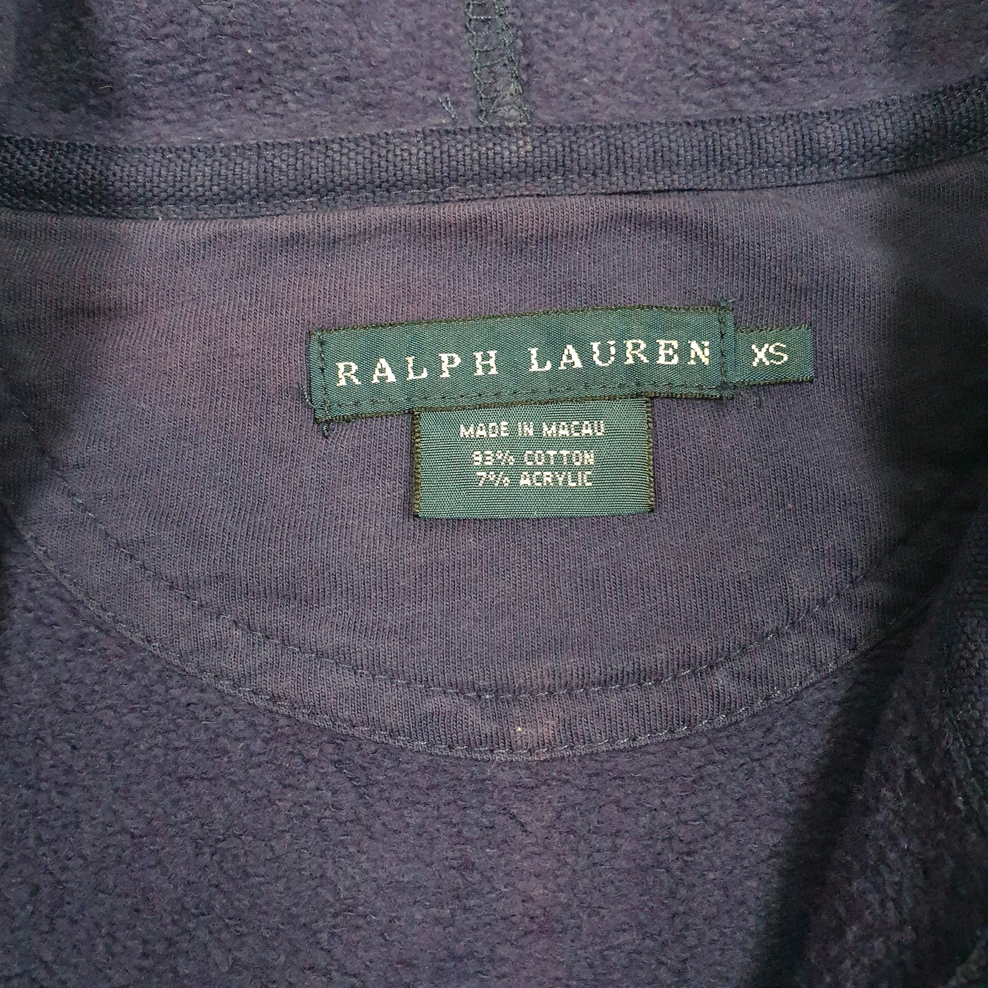 Womens Navy Ralph Lauren  Full Zip Jumper