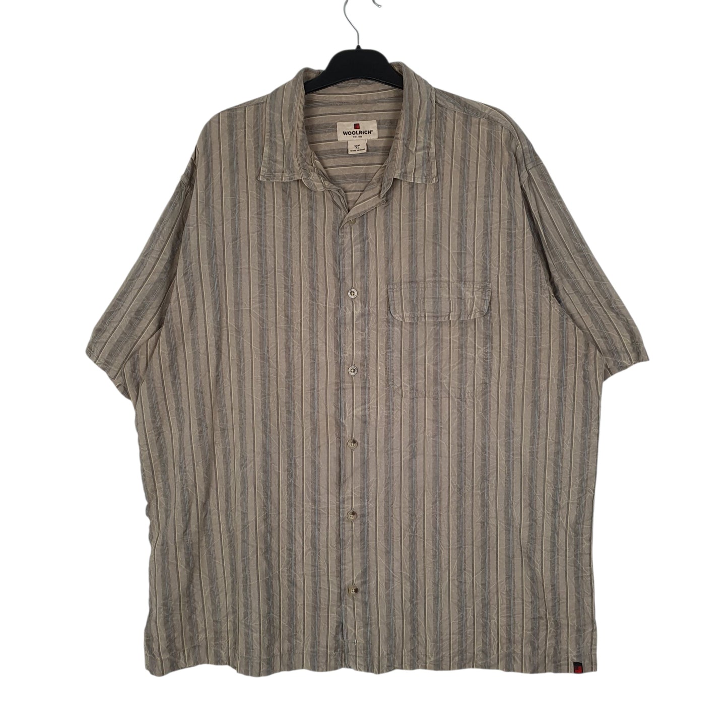 Mens Brown Woolrich  Short Sleeve Shirt