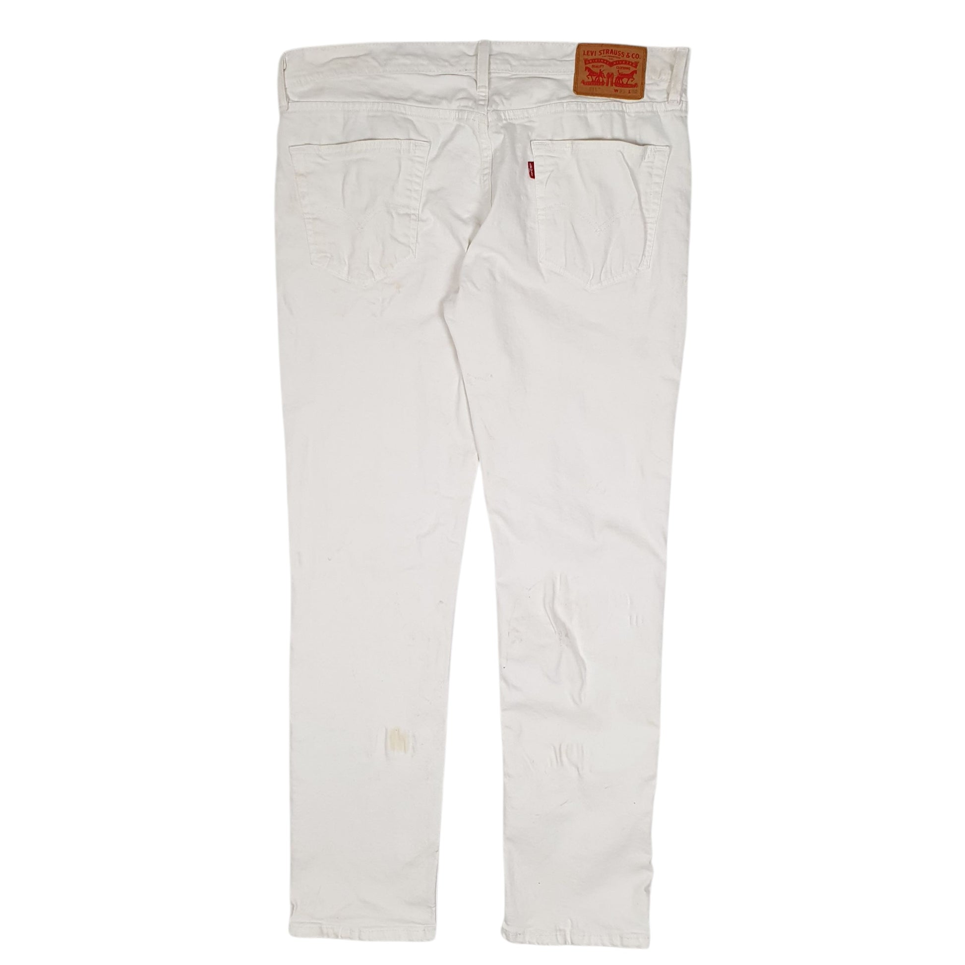 Mens White Levis   Jeans