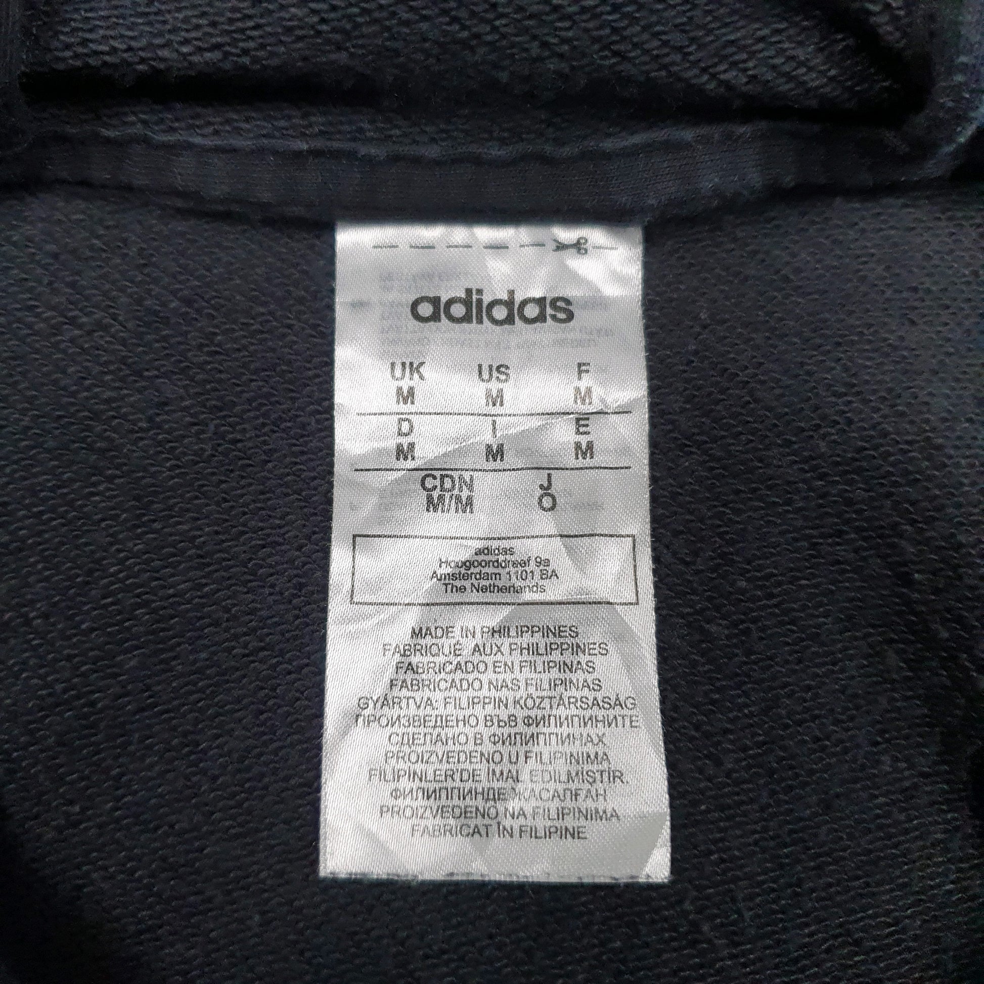 Mens Black Adidas Spellout Hoodie Jumper