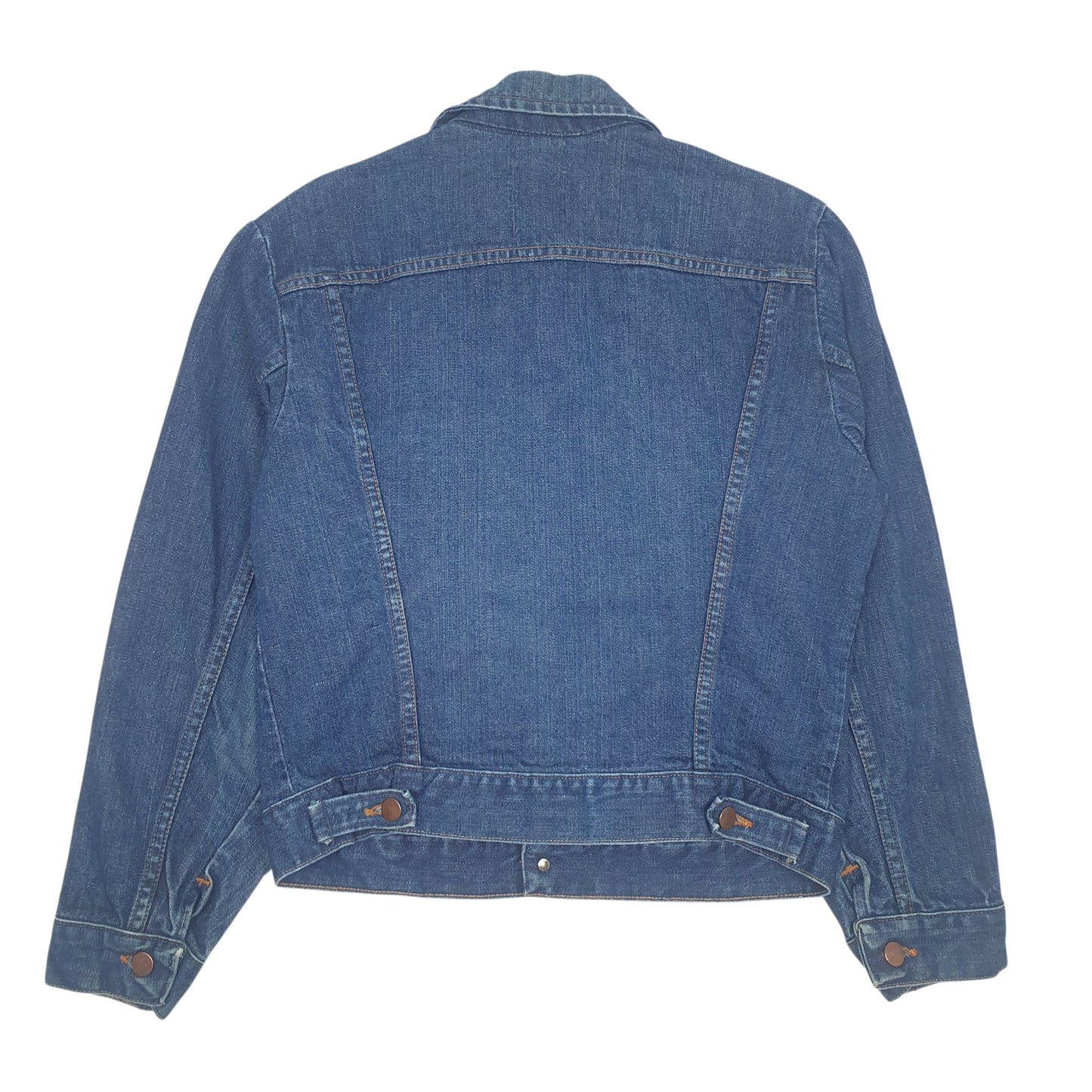 Mens Blue Wrangler Vintage Made In USA Trucker  Coat