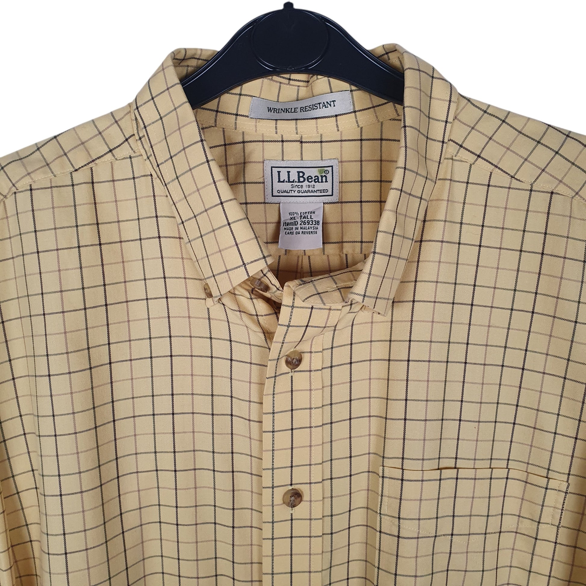Mens Yellow L.L.Bean   Shirt