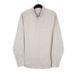 Mens Cream H&M Corduroy Long Sleeve Shirt