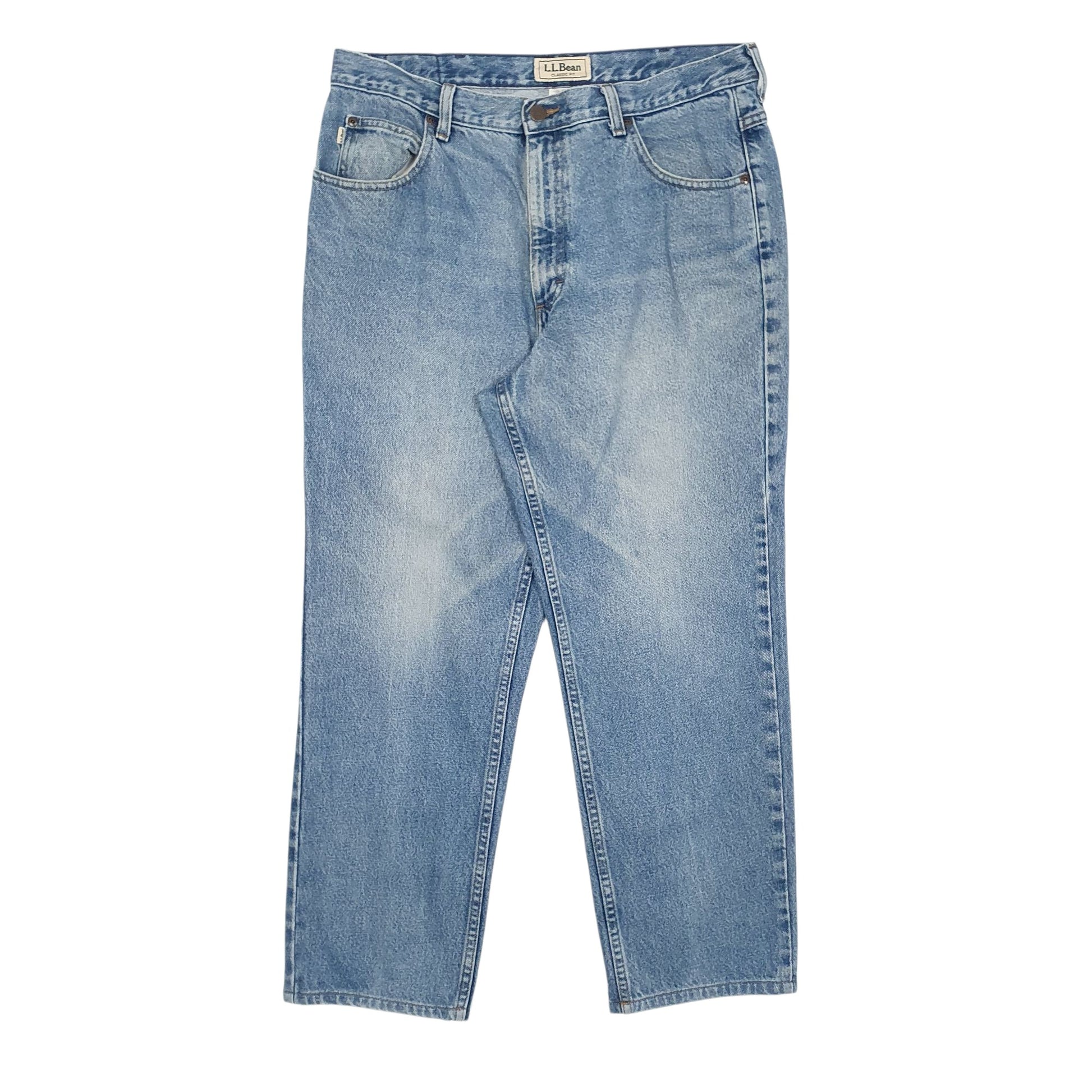 Mens Blue L.L.Bean  Classic JeansW35 L28