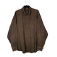 Mens Green Nautica Corduroy Long Sleeve Shirt