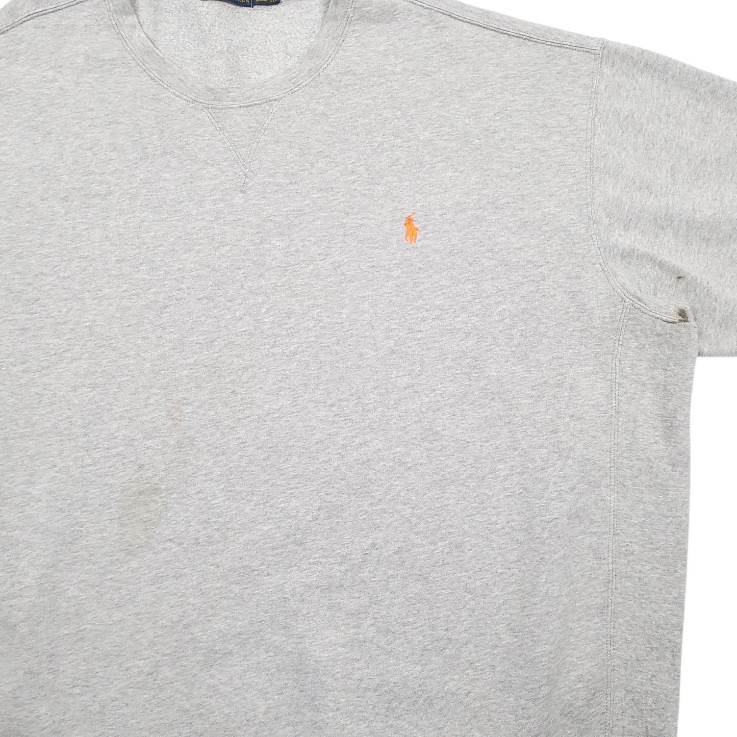 Mens Grey Polo Ralph Lauren  Crewneck Jumper