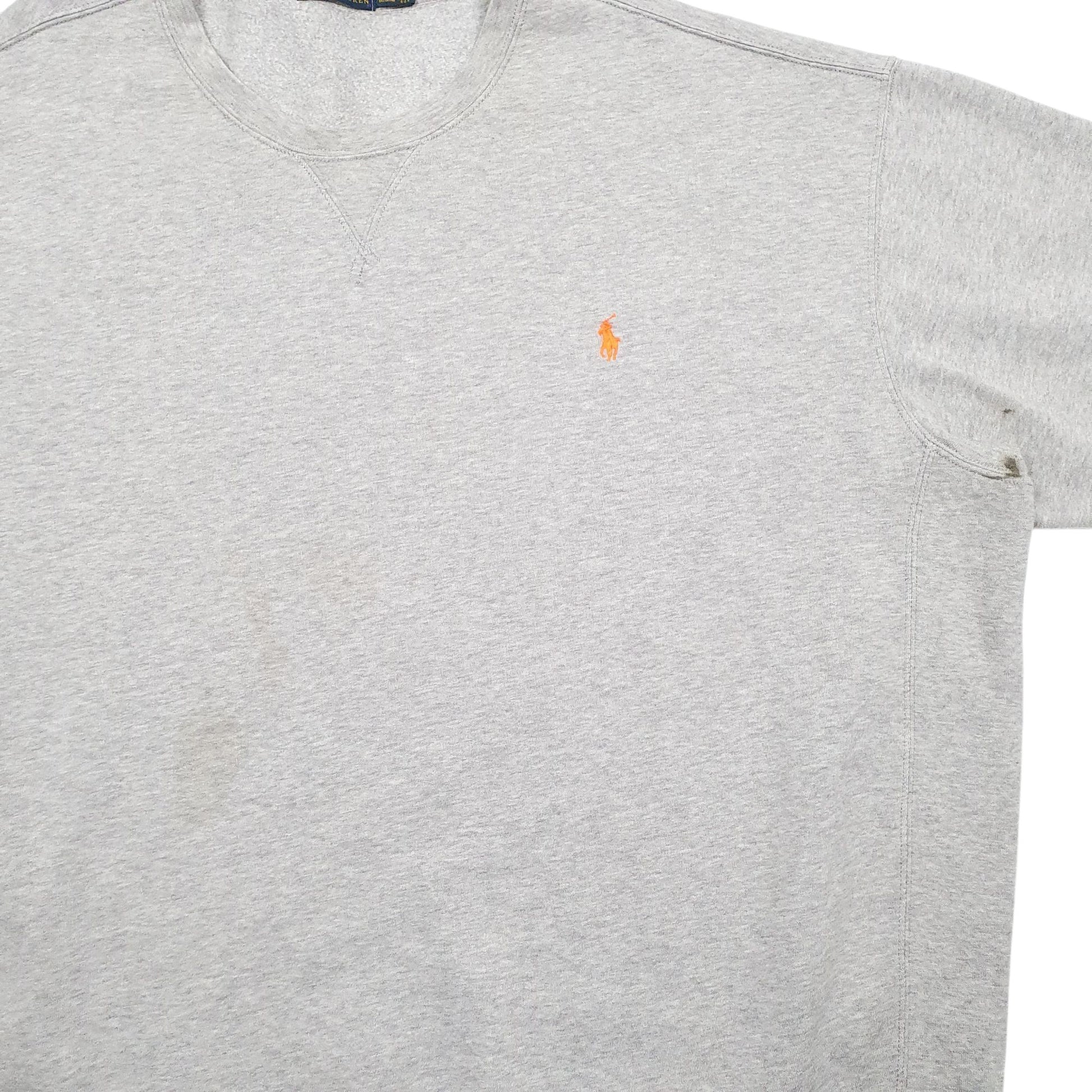 Mens Grey Polo Ralph Lauren  Crewneck Jumper