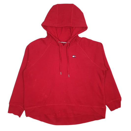 Womens Red Tommy Hilfiger  Hoodie Jumper