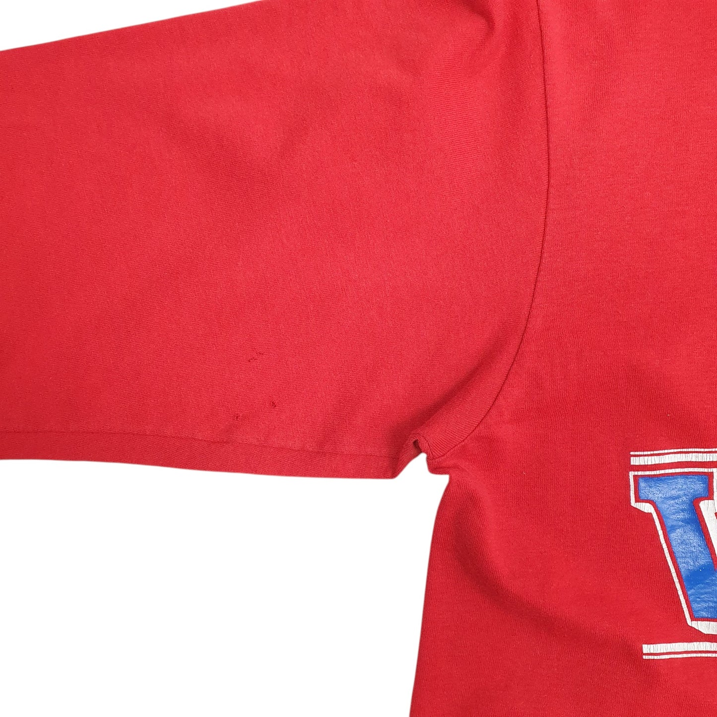 Mens Red Screen Stars Single Stitch Vintage 80s  T Shirt