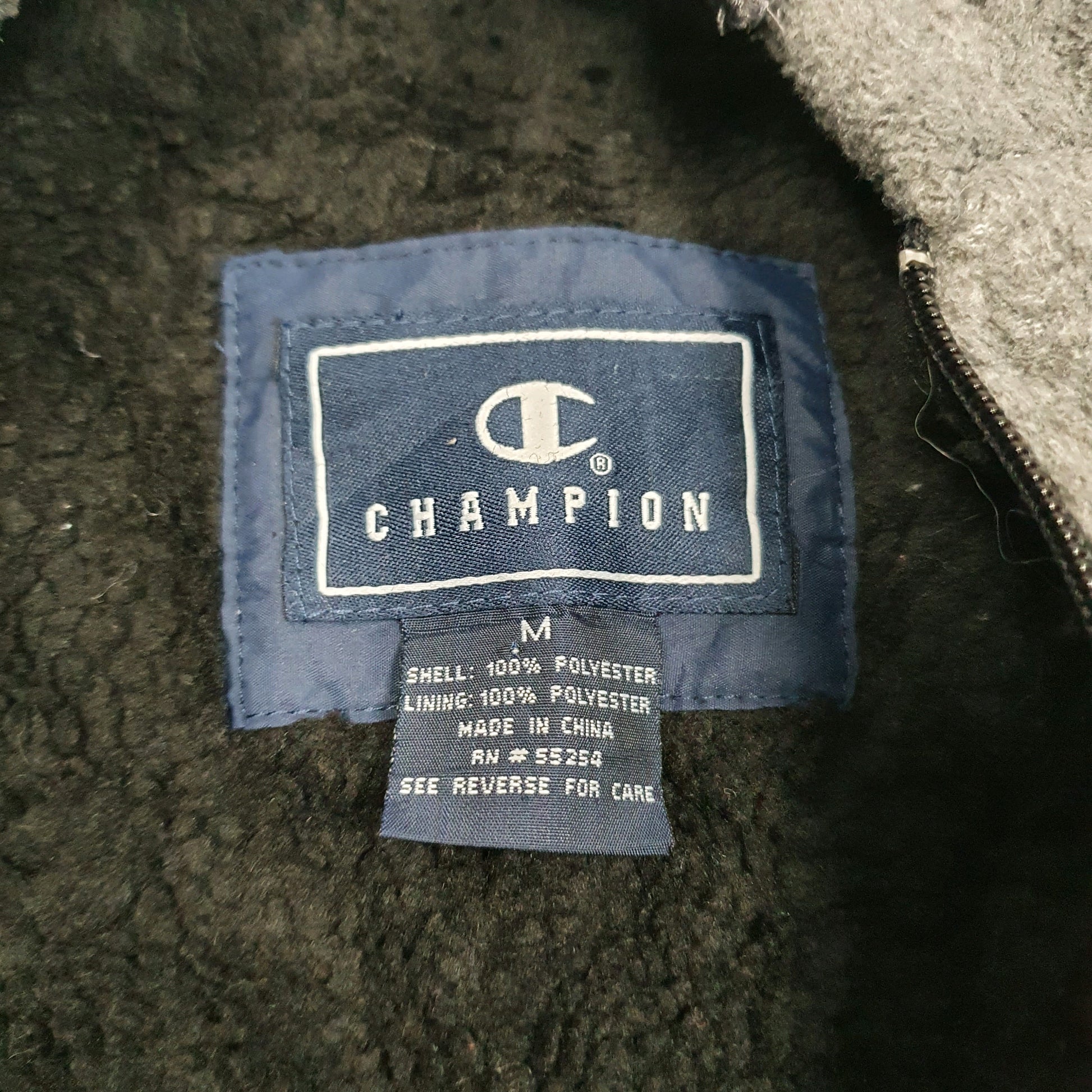 Mens Grey Champion Baggy Full Zip Jumper