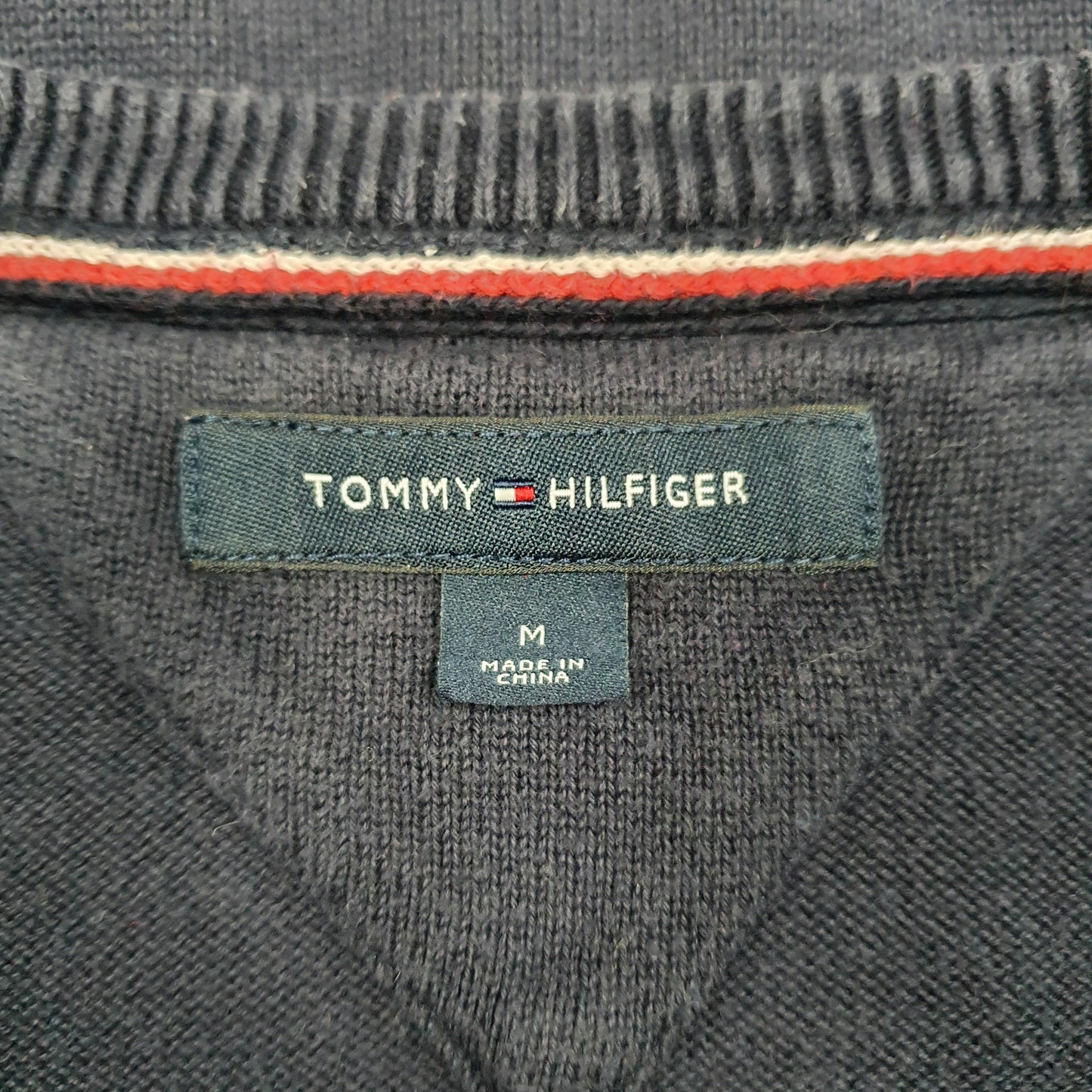 Mens Navy Tommy Hilfiger  Crewneck Jumper