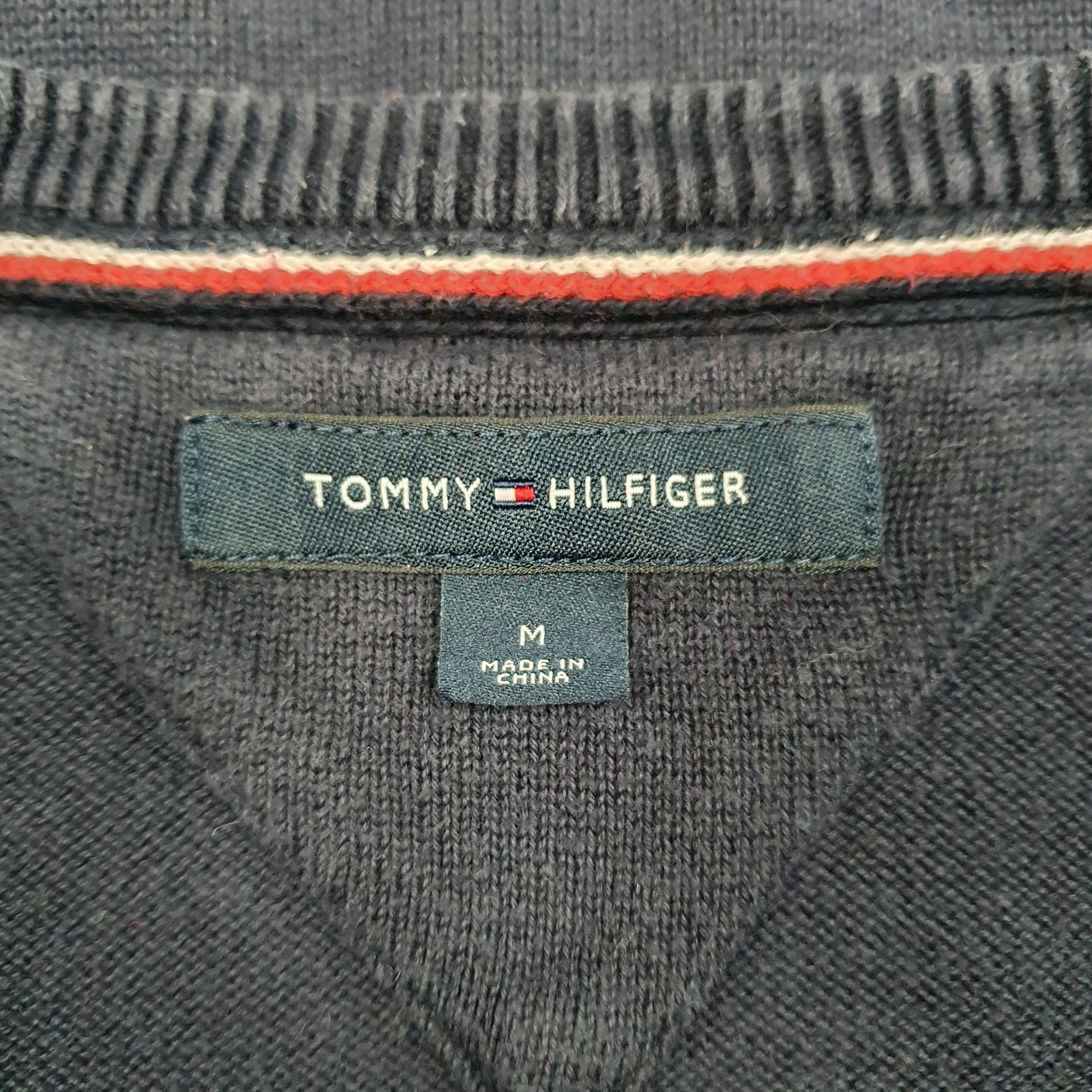 Mens Navy Tommy Hilfiger  Crewneck Jumper