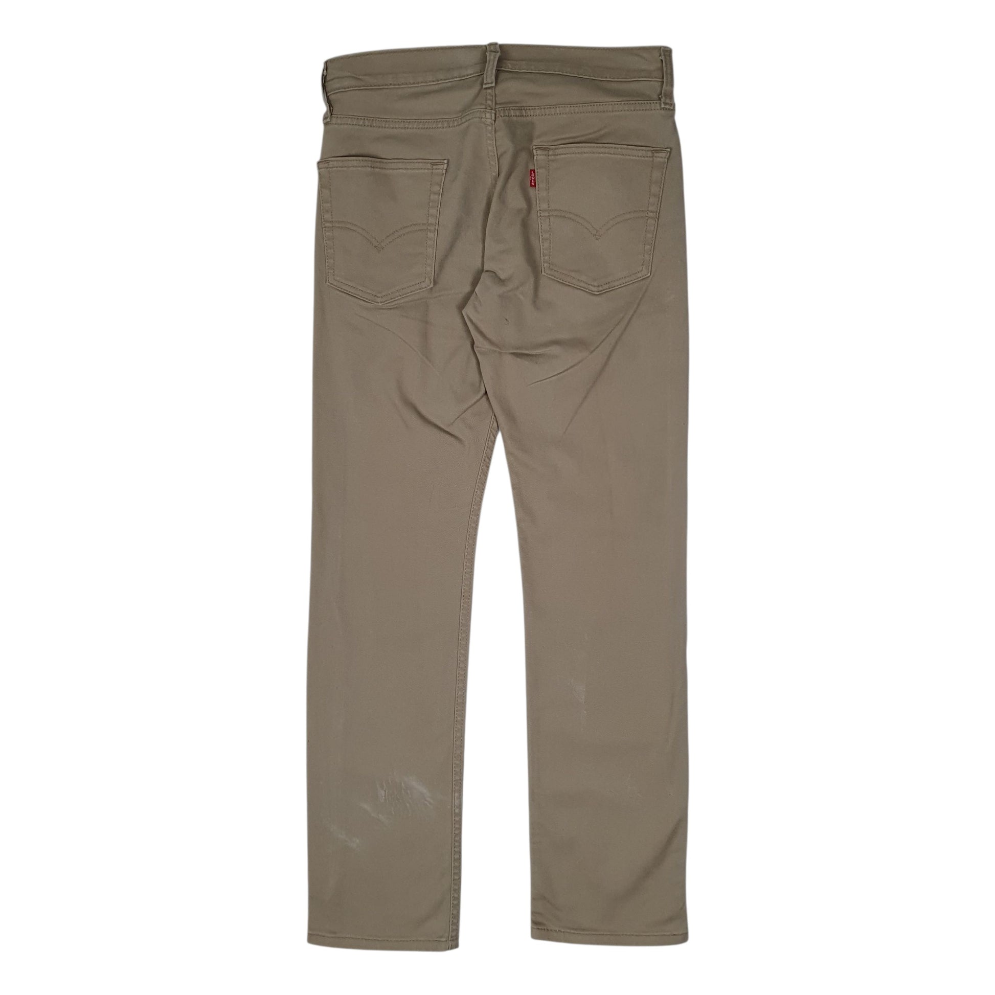 Mens Beige Levis 513 Straight  Trousers