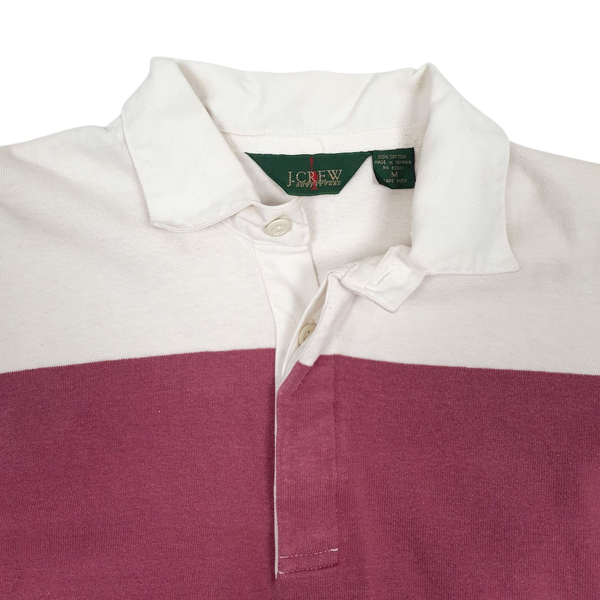 Mens Burgundy J. Crew Rugby  Polo Shirt