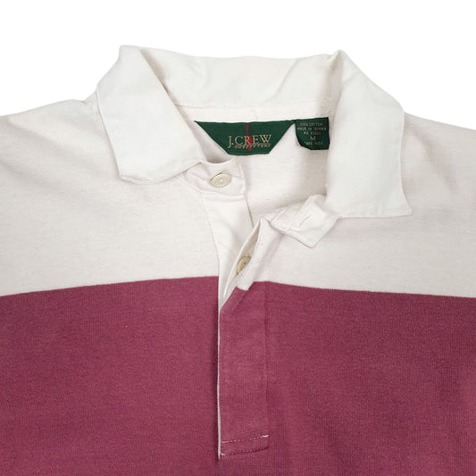 Mens Burgundy J. Crew Rugby  Polo Shirt