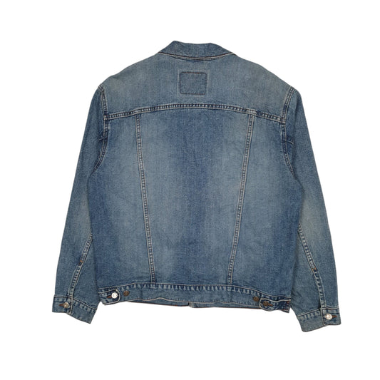 Mens Blue Levis Vintage 00s Type 3 Trucker  Coat