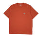 Mens Orange Carhartt  Short Sleeve T Shirt