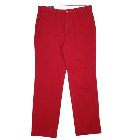 Mens Red Polo Ralph Lauren Suffield Pant Chino Trousers