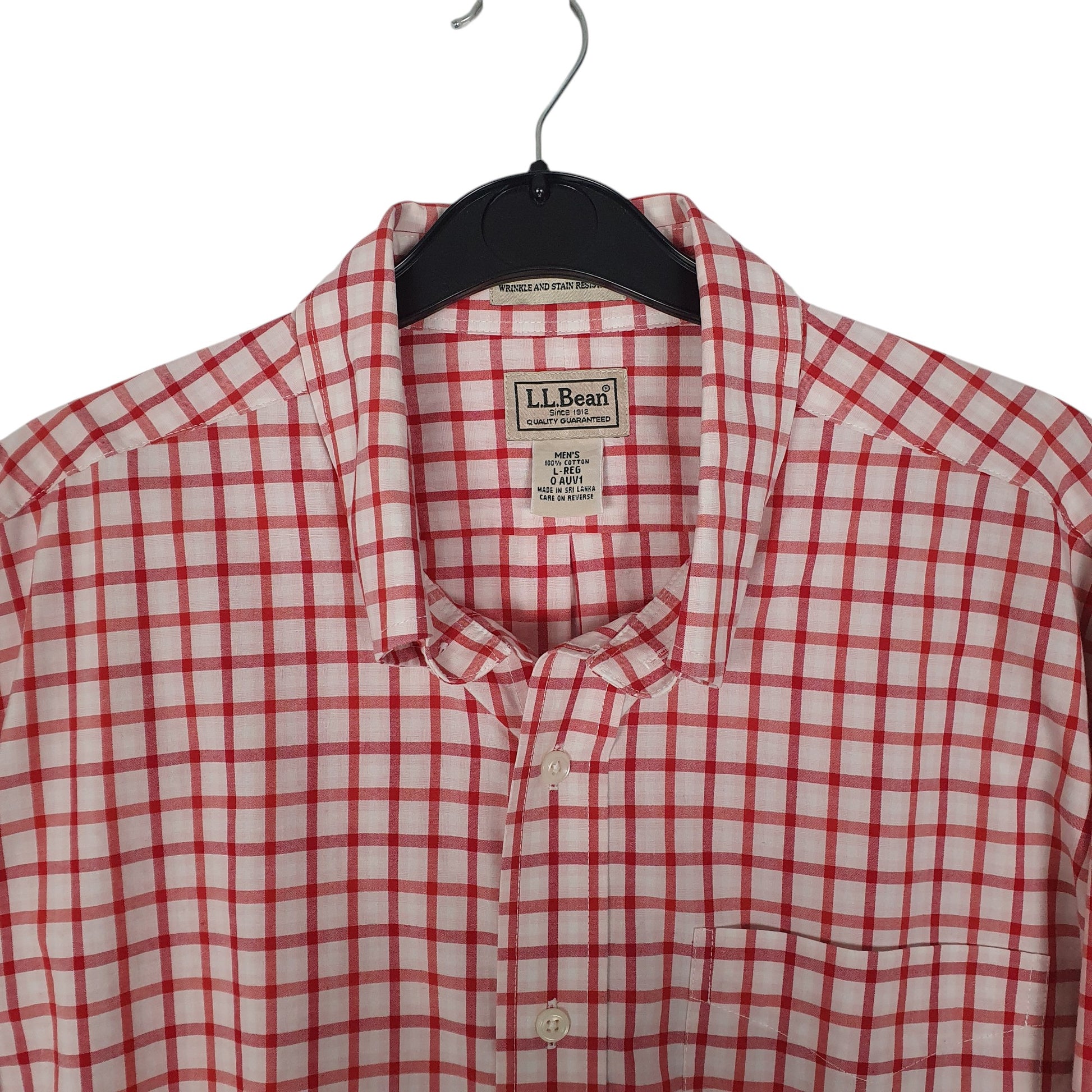 Mens Red L.L.Bean   Shirt