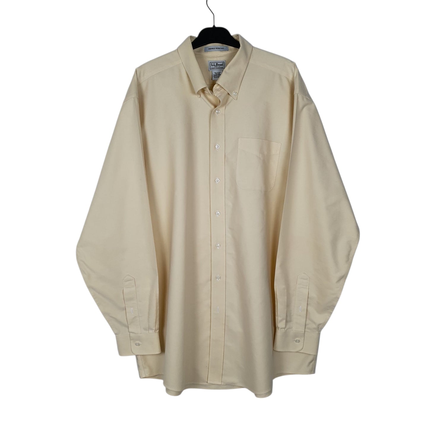 Mens Yellow L.L.Bean  Long Sleeve Shirt